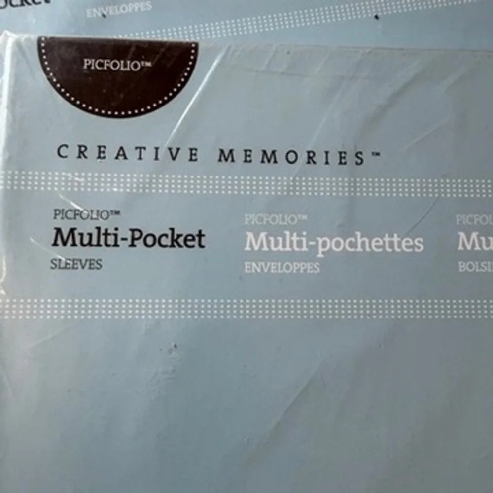 Creative Memories Picfolio Multi-Pocket Sleeves 11x14 Photo Safe 15 Count 2 Pack